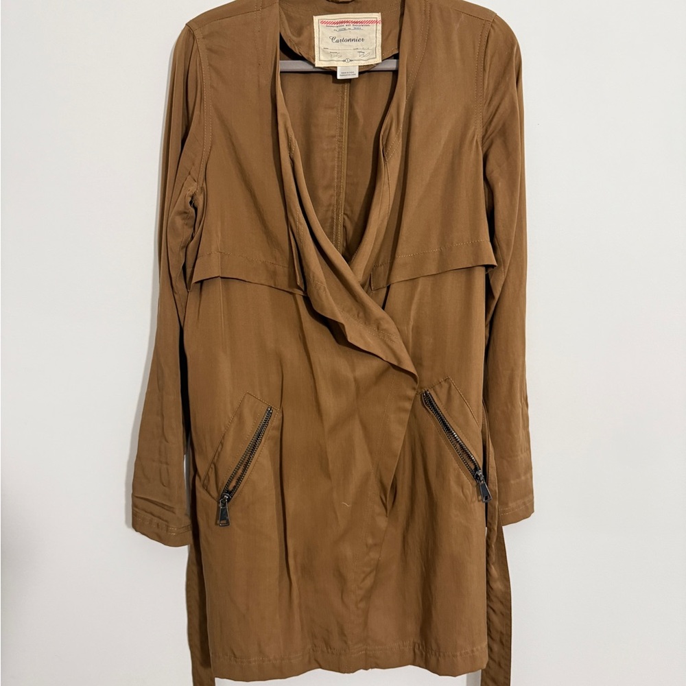 Anthropology Cartonnier Tan Trench Coat